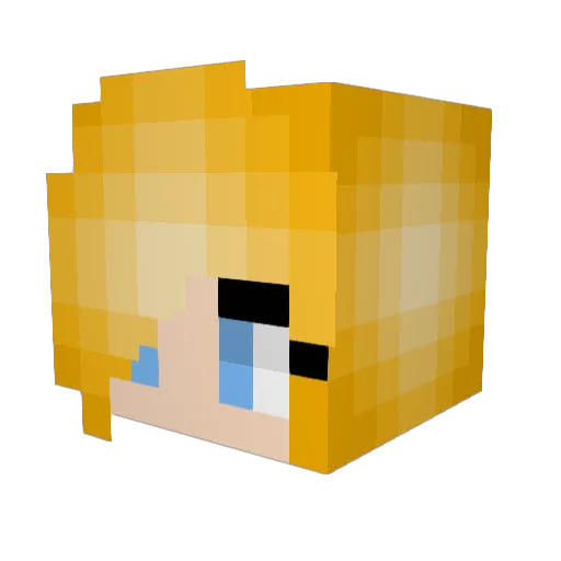 WILLYS_ Minecraft avatar head, 3D render