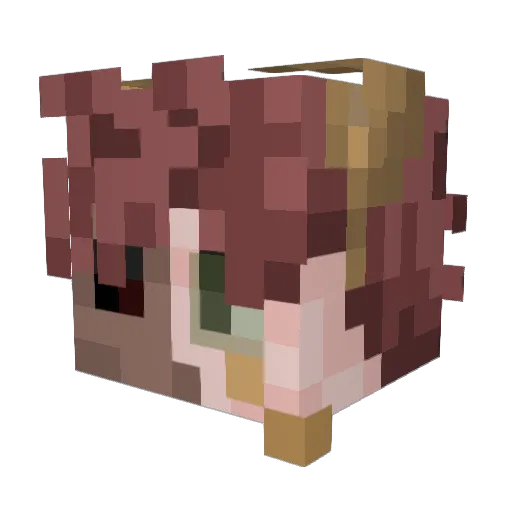 WIL_kirillGG Minecraft avatar head, 3D render