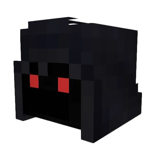 WIN040 Minecraft avatar head, 3D render