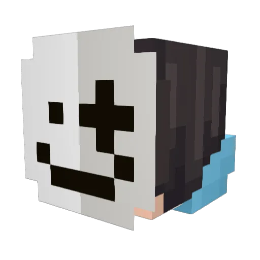 WINJOE Minecraft avatar head, 3D render