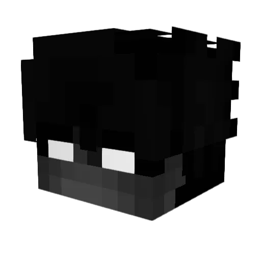 WINTER4226 Minecraft avatar head, 3D render