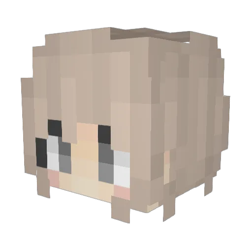 WIOCK Minecraft avatar head, 3D render