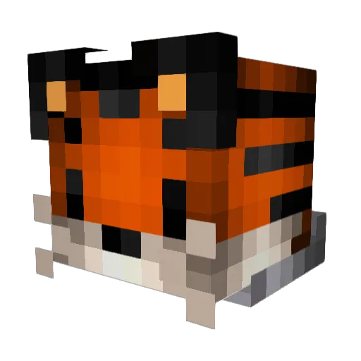 WISKEH Minecraft avatar head, 3D render
