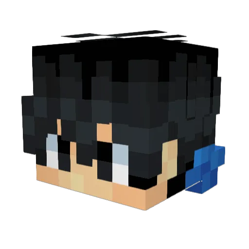 WITOLOMIN Minecraft avatar head, 3D render