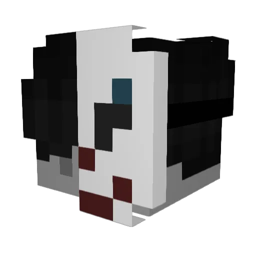 WITTERN Minecraft avatar head, 3D render