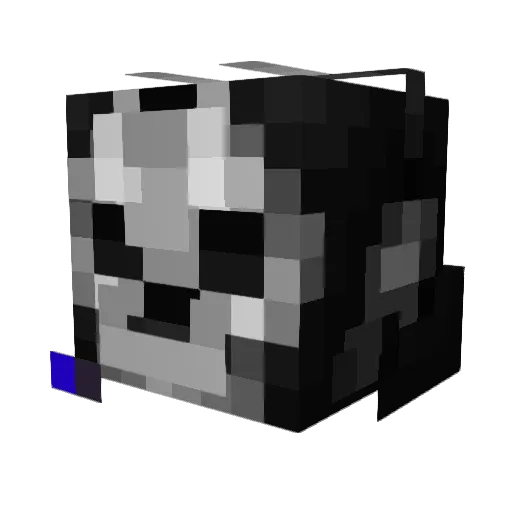 WIYYY Minecraft avatar head, 3D render