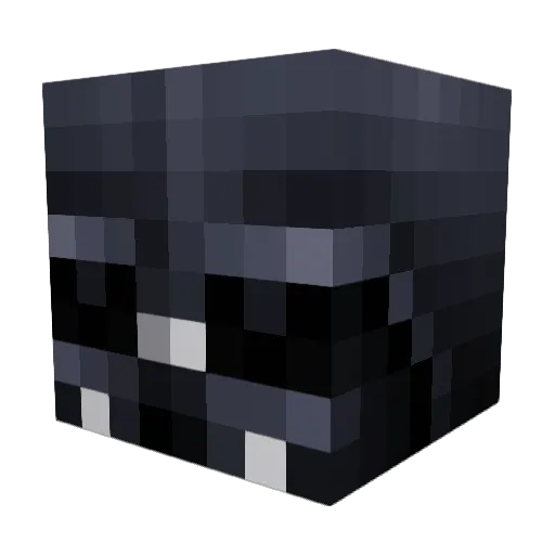 WIZIL Minecraft avatar head, 3D render
