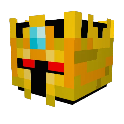 WJD07 Minecraft avatar head, 3D render