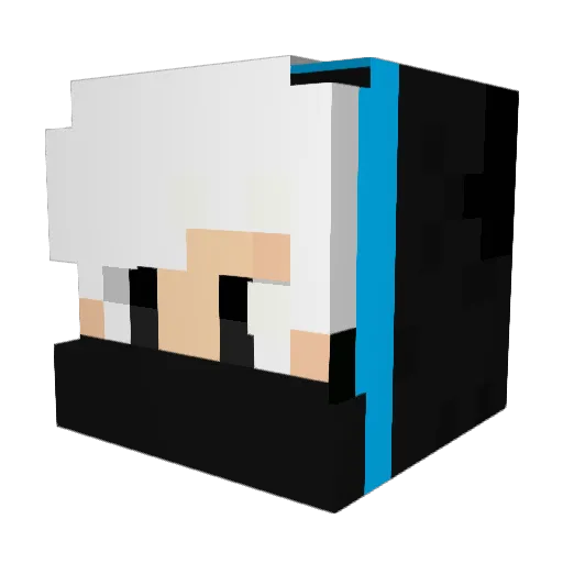 WKPUG Minecraft avatar head, 3D render