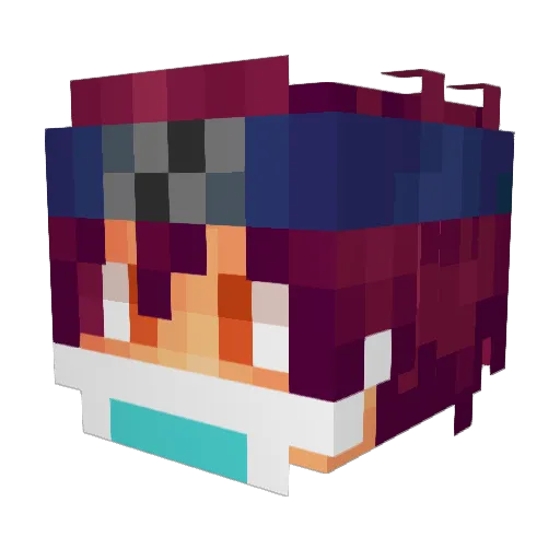 WKeySaud Minecraft avatar head, 3D render