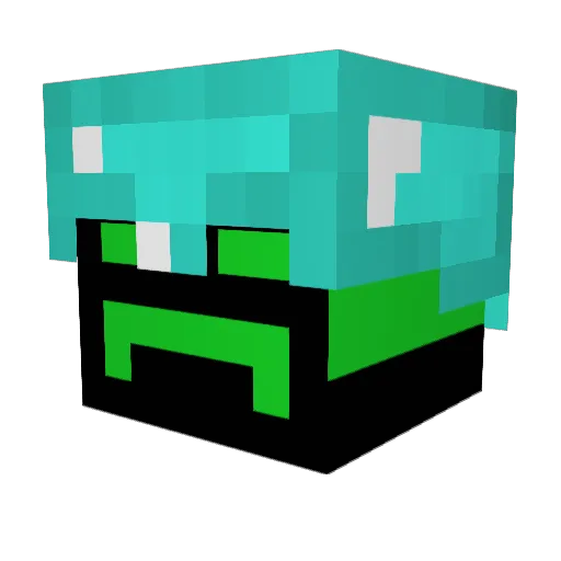 WKrakus Minecraft avatar head, 3D render