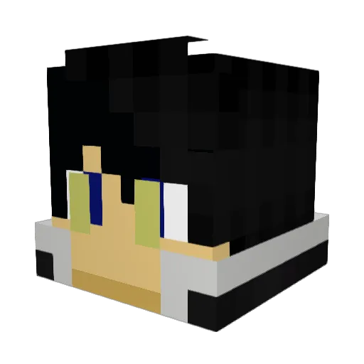 WL260 Minecraft avatar head, 3D render