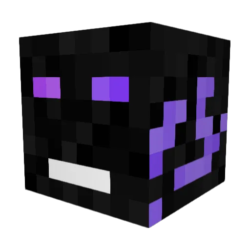 WLD_Rich Minecraft avatar head, 3D render