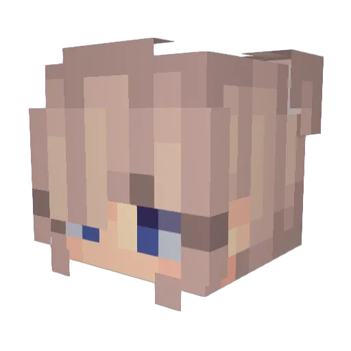 WLSKei Minecraft avatar head, 3D render