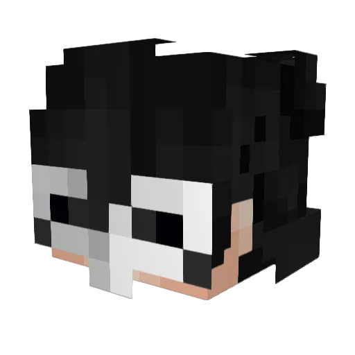 WLUME Minecraft avatar head, 3D render