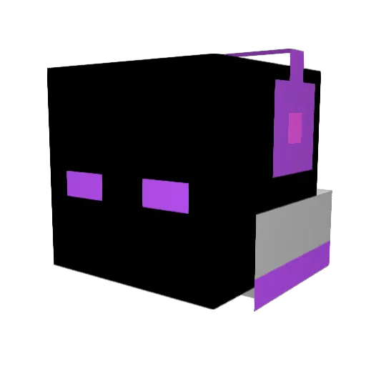WL_ink Minecraft avatar head, 3D render