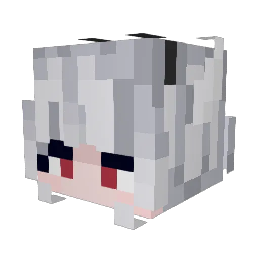 WLuciferZ Minecraft avatar head, 3D render