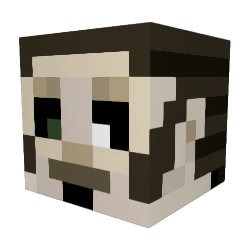 WMD666 Minecraft avatar head, 3D render