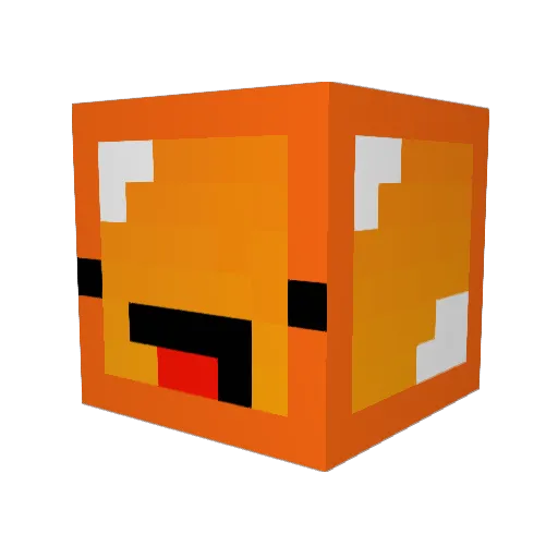 WMFaizan Minecraft avatar head, 3D render