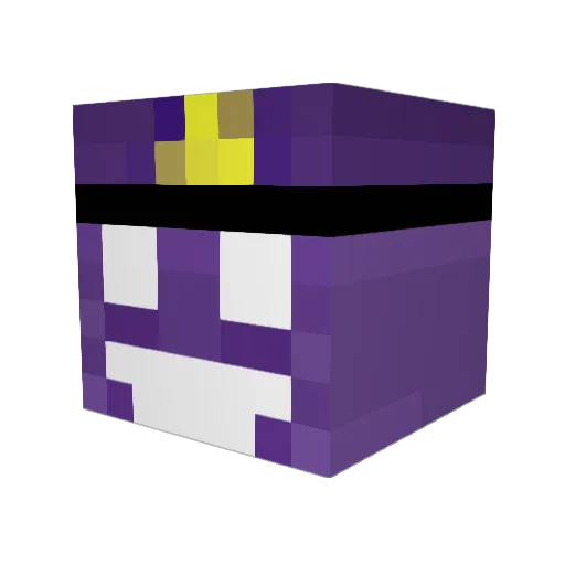 WMUnknown Minecraft avatar head, 3D render