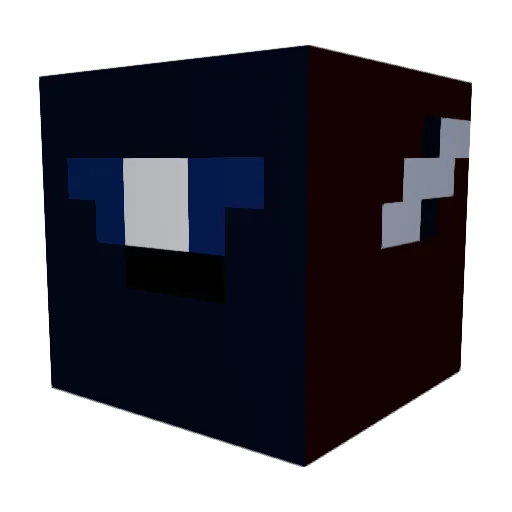 WM_the_7th Minecraft avatar head, 3D render