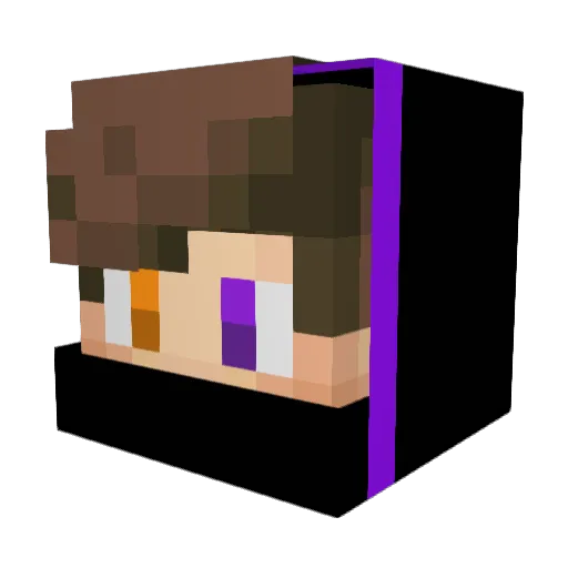 WNGVicking Minecraft avatar head, 3D render