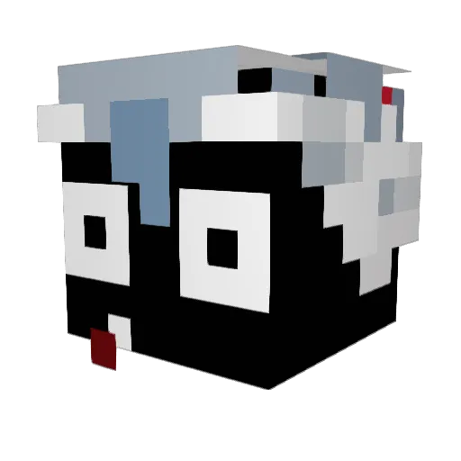 WNLZZY Minecraft avatar head, 3D render