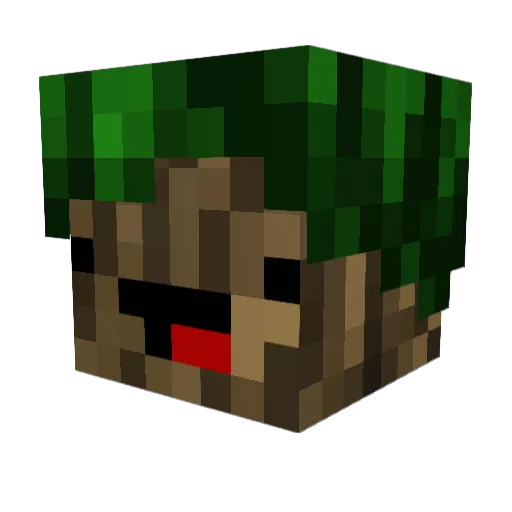 WO2 Minecraft avatar head, 3D render