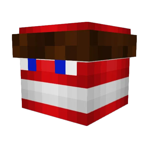 WOKECRISPY Minecraft avatar head, 3D render