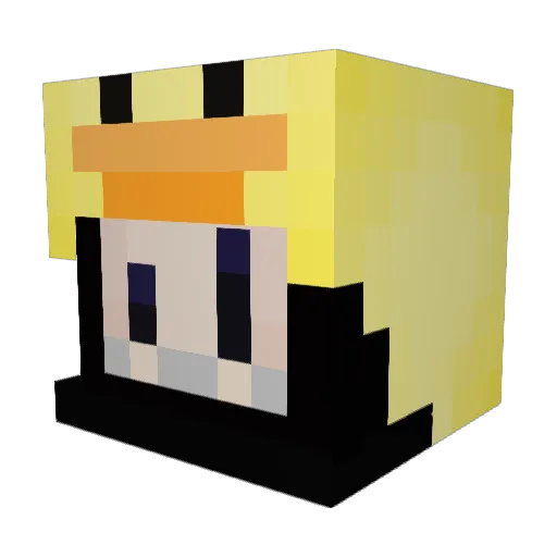 WOKERYYYYY Minecraft avatar head, 3D render