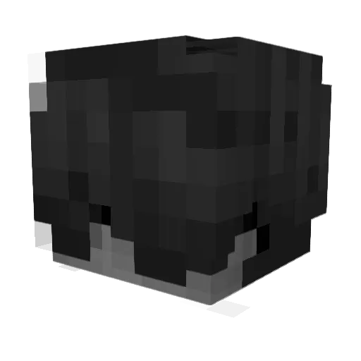 WOLFLEVRAI Minecraft avatar head, 3D render