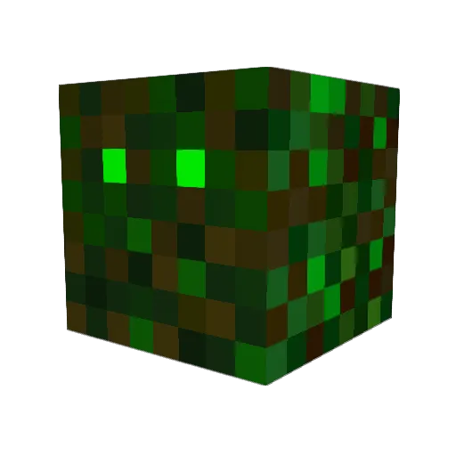 WOLFMAN5339 Minecraft avatar head, 3D render