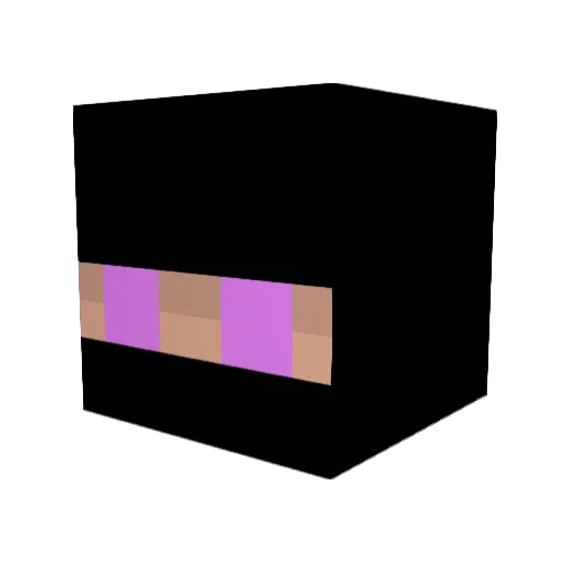 WOLFMEMBERXMOOS Minecraft avatar head, 3D render