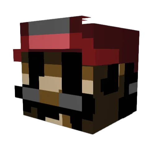 WONDERGameZ Minecraft avatar head, 3D render