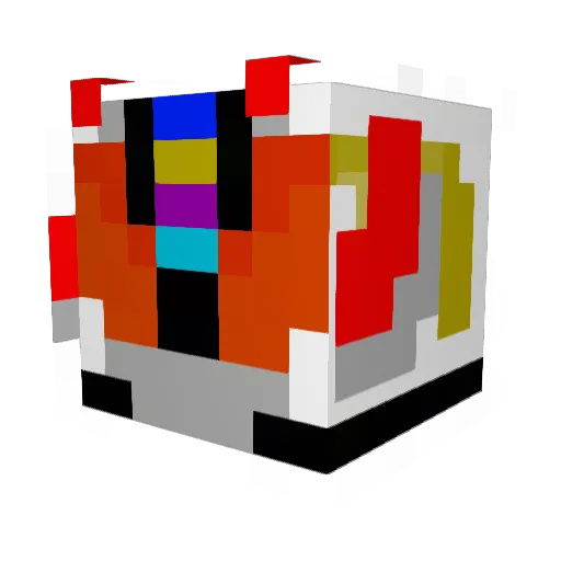 WONDERSUN Minecraft avatar head, 3D render