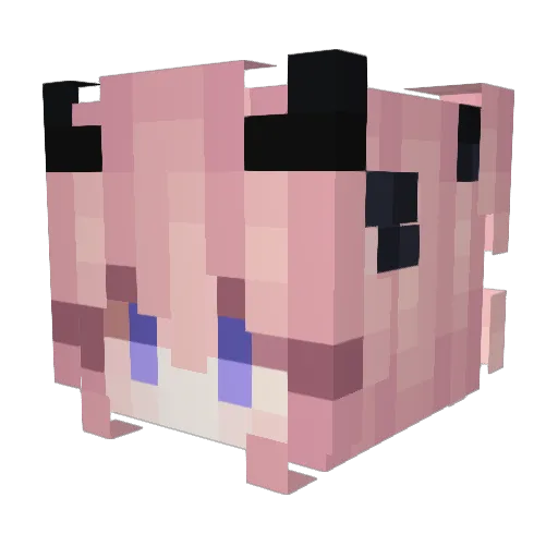 WONLIM Minecraft avatar head, 3D render
