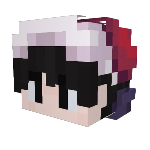 WOOD5_I23 Minecraft avatar head, 3D render