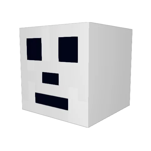 WOPAAA Minecraft avatar head, 3D render