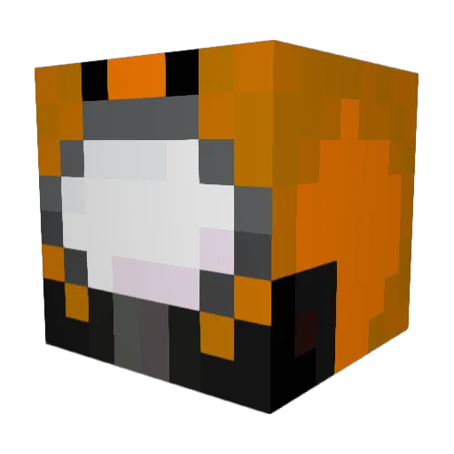 WOPsolid Minecraft avatar head, 3D render