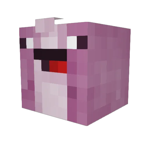 WORLDSHAPER101 Minecraft avatar head, 3D render