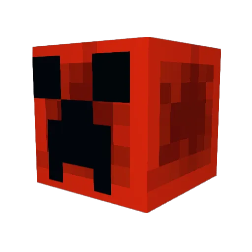 WORLDUNSEEN Minecraft avatar head, 3D render