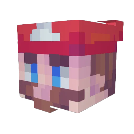 WORRRSR Minecraft avatar head, 3D render