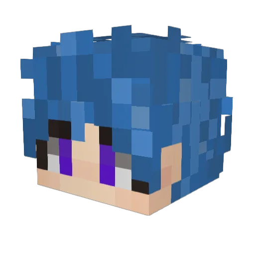 WOTJQ1234 Minecraft avatar head, 3D render