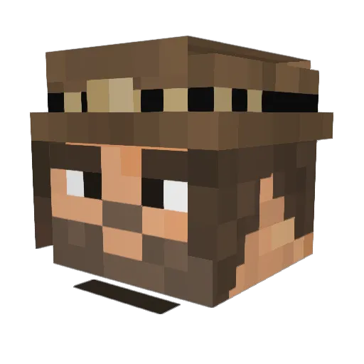 WPGharry2006 Minecraft avatar head, 3D render