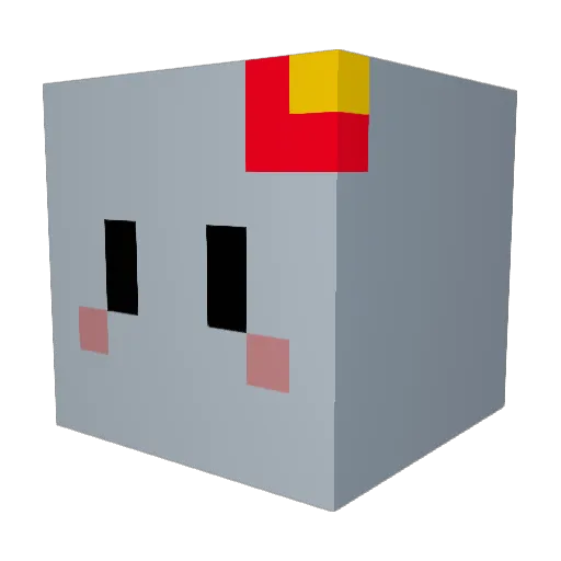 WPSL Minecraft avatar head, 3D render