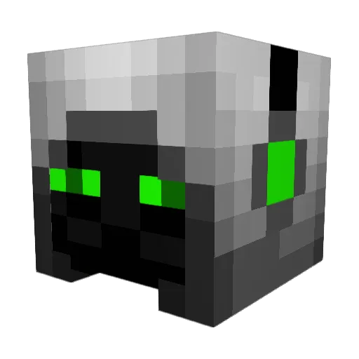 WPackWolf Minecraft avatar head, 3D render