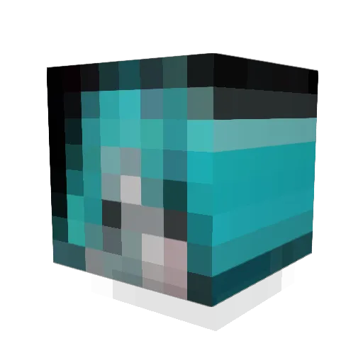 WRX824 Minecraft avatar head, 3D render