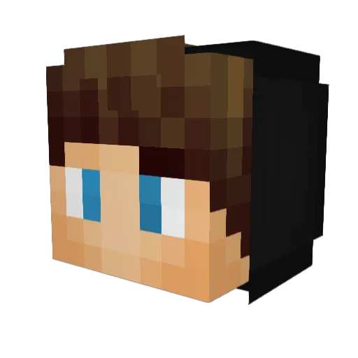 WSAD2109 Minecraft avatar head, 3D render