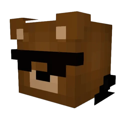 WSKENZ Minecraft avatar head, 3D render