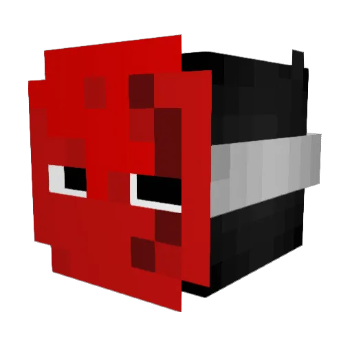 WSKY1 Minecraft avatar head, 3D render
